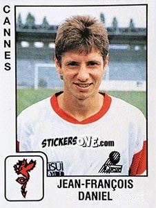 Figurina Jean François Daniel - FOOT 1989-1990 - Panini