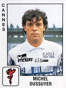 Sticker Michel Dussuyer - FOOT 1989-1990 - Panini