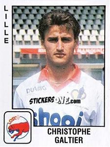 Cromo Christophe Galtier - FOOT 1989-1990 - Panini