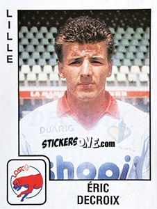 Sticker Eric Decroix - FOOT 1989-1990 - Panini