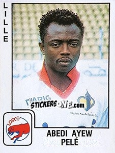 Sticker Abedi Ayew Pelé - FOOT 1989-1990 - Panini