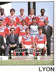 Sticker Equipe Partie B - FOOT 1989-1990 n. 117 - Panini