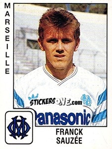 Sticker Franck Sauzée - FOOT 1989-1990 n. 133 - Panini