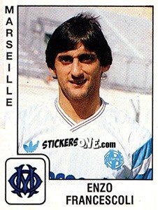 Figurina Enzo Francescoli - FOOT 1989-1990 - Panini