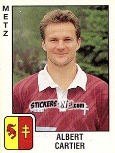 Sticker Albert Cartier - FOOT 1989-1990 - Panini