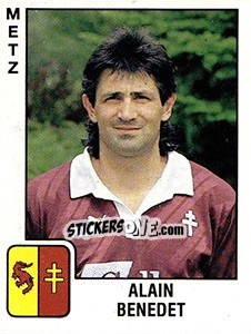 Sticker Alain Benedet - FOOT 1989-1990 - Panini