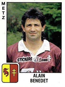 Cromo Alain Benedet - FOOT 1989-1990 - Panini