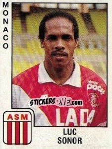 Sticker Luc Sonor - FOOT 1989-1990 n. 168 - Panini
