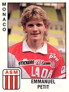 Sticker Emmanuel Petit - FOOT 1989-1990 n. 179 - Panini