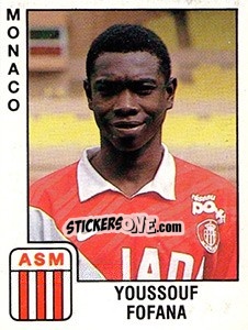 Sticker Youssouf Fofana - FOOT 1989-1990 n. 180 - Panini