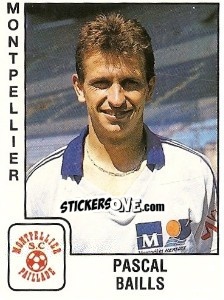 Sticker Pascal Baills - FOOT 1989-1990 - Panini