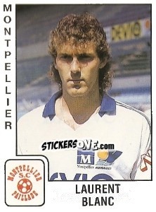 Figurina Laurent Blanc - FOOT 1989-1990 - Panini