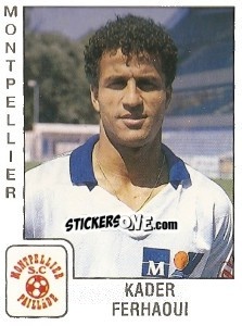 Sticker Kader Ferhaoui - FOOT 1989-1990 - Panini