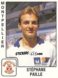 Figurina Stéphane Paille - FOOT 1989-1990 n. 195 - Panini
