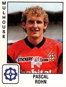 Sticker Pascal Rohn - FOOT 1989-1990 - Panini