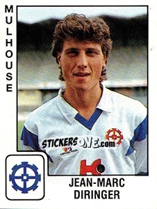 Sticker Jean Marc Diringer - FOOT 1989-1990 - Panini