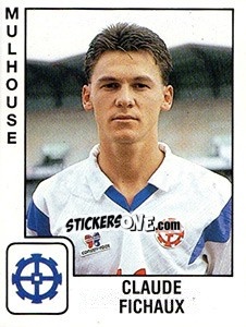 Figurina Claude Fichaux - FOOT 1989-1990 - Panini