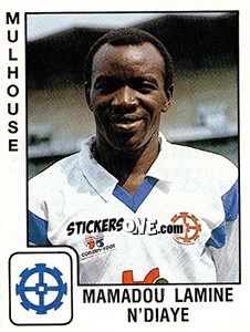 Cromo Mamadou Lamine N'Diaye - FOOT 1989-1990 - Panini