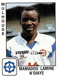 Figurina Mamadou Lamine N'Diaye - FOOT 1989-1990 - Panini