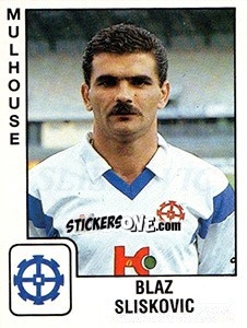 Cromo Blaz Sliskovic - FOOT 1989-1990 - Panini