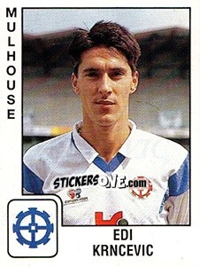 Sticker Edi Krncevic - FOOT 1989-1990 n. 213 - Panini