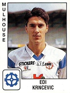 Figurina Edi Krncevic - FOOT 1989-1990 - Panini