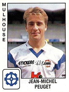 Figurina Jean Michel Peuget - FOOT 1989-1990 - Panini