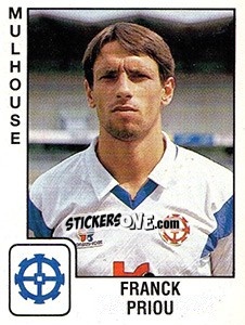 Cromo Franck Priou - FOOT 1989-1990 - Panini