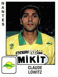 Figurina Claude Lowitz - FOOT 1989-1990 - Panini