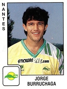 Sticker Jorge Burruchaga - FOOT 1989-1990 - Panini