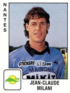 Sticker Jean Claude Milani - FOOT 1989-1990 - Panini