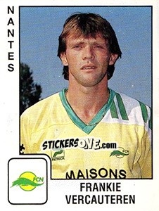 Sticker Frankie Vercauteren - FOOT 1989-1990 - Panini