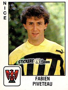 Figurina Fabien Piveteau - FOOT 1989-1990 - Panini