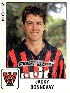 Figurina Jacky Bonnevay - FOOT 1989-1990 - Panini