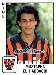 Sticker Mustapha El Haddaoui - FOOT 1989-1990 - Panini