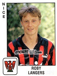 Sticker Roby Langers - FOOT 1989-1990 - Panini