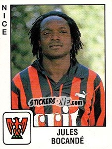 Figurina Jules Bocandé - FOOT 1989-1990 - Panini