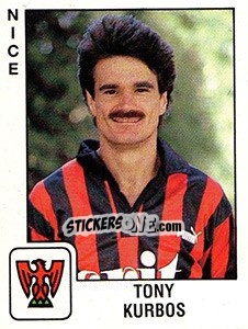 Figurina Tony Kurbos - FOOT 1989-1990 n. 251 - Panini