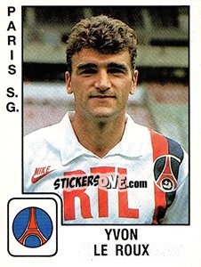 Cromo Yvon Le Roux - FOOT 1989-1990 - Panini