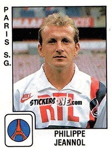 Sticker Philippe Jeannol - FOOT 1989-1990 - Panini