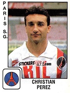 Figurina Christian Perez - FOOT 1989-1990 - Panini