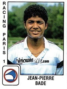 Sticker Jean Pierre Bade - FOOT 1989-1990 - Panini