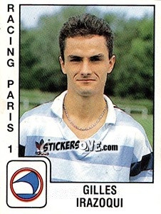 Sticker Gilles Irazoqui - FOOT 1989-1990 - Panini