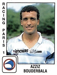 Figurina Azziz Bouderbala - FOOT 1989-1990 - Panini