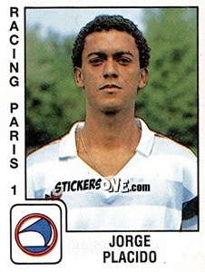 Cromo Jorge Placido - FOOT 1989-1990 - Panini