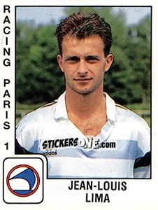 Sticker Jean Louis Lima - FOOT 1989-1990 - Panini