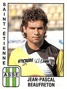 Figurina Jean Pascal Beaufreton - FOOT 1989-1990 n. 290 - Panini