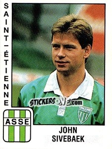 Sticker John Sivebaek - FOOT 1989-1990 - Panini