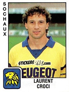 Cromo Laurent Croci - FOOT 1989-1990 - Panini