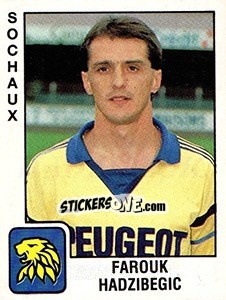 Sticker Farouk Hadzibegic - FOOT 1989-1990 - Panini